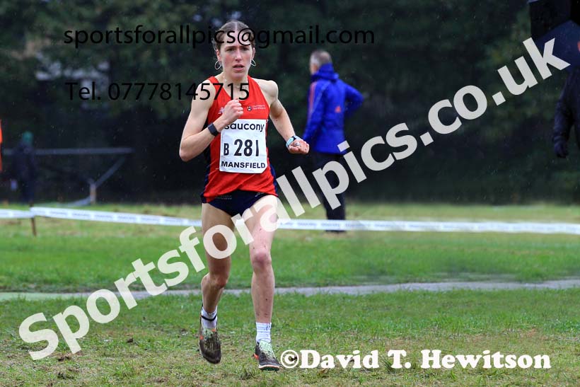 Junior Womens 2023 National Cross Country Relays, Berry Hill Park, Mansfield.  Photo: David T. Hewitson/Sports for All Pics